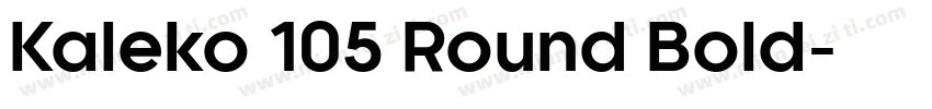Kaleko 105 Round Bold字体转换